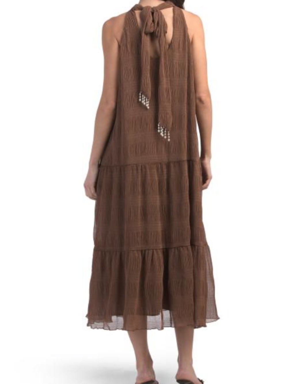 House of Harlow 1960 Brown Halter Midi Dress - Picture 10 of 10
